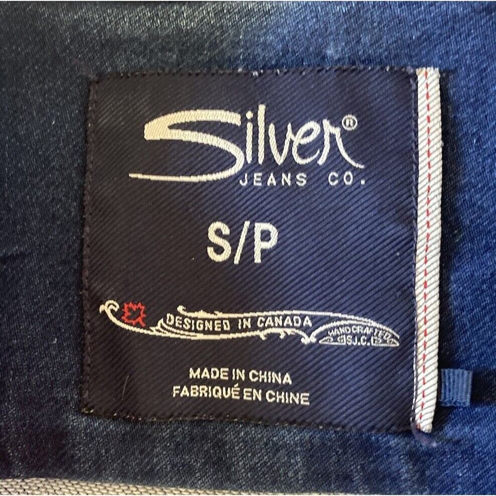 Silver Jeans Denim Jacket Size Small Women’s Blue Button Front - Picture 3 of 8